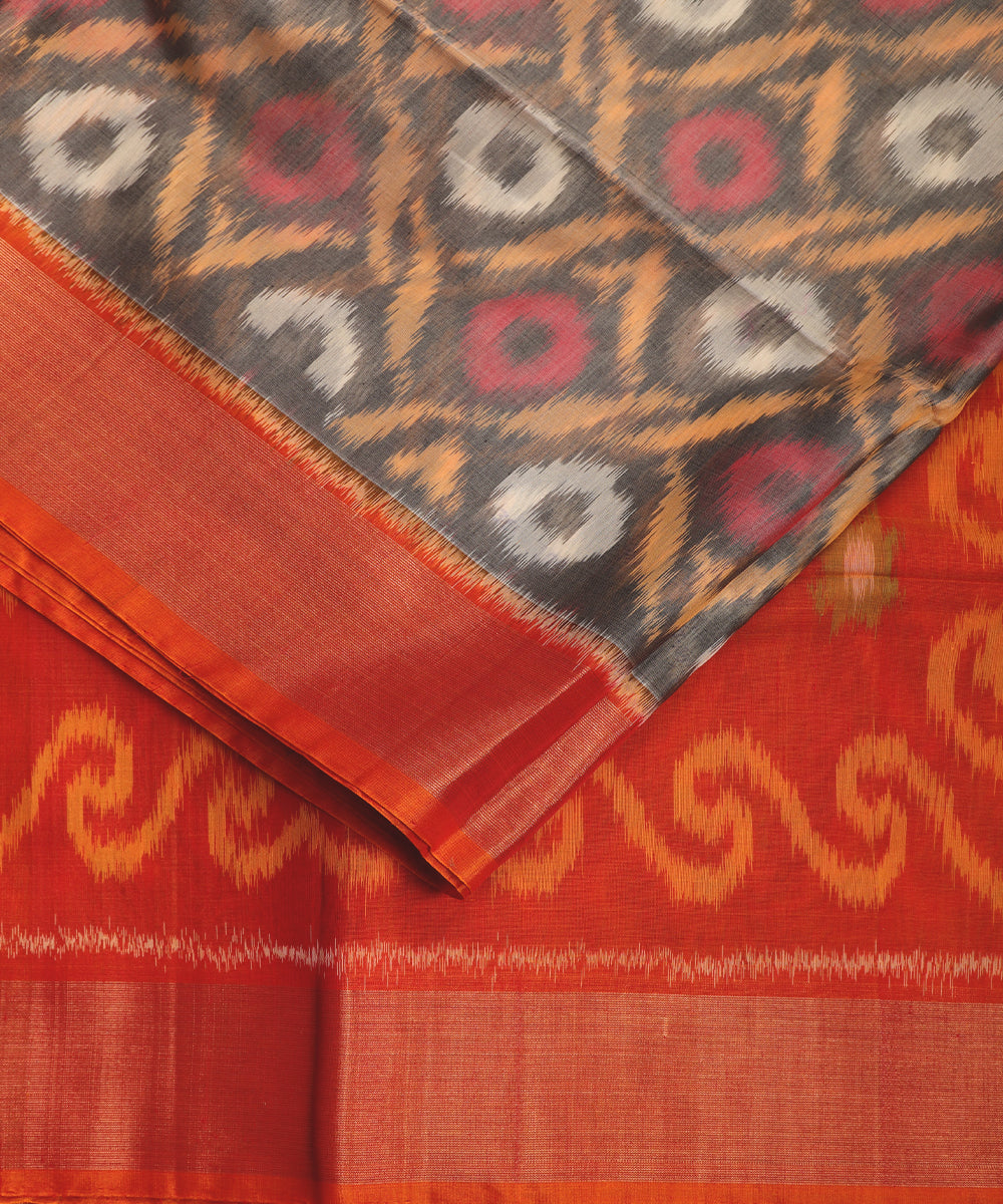 Multi-color handloom pochampally sico saree