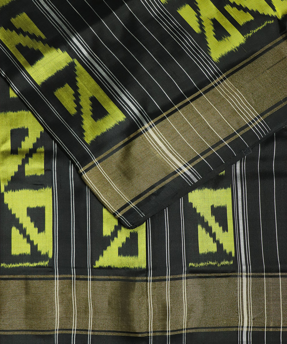 Multi-color handloom rajkot silk saree