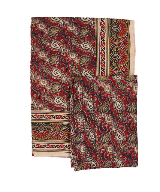 Kalamkari handblock print Cotton Double Bedsheet