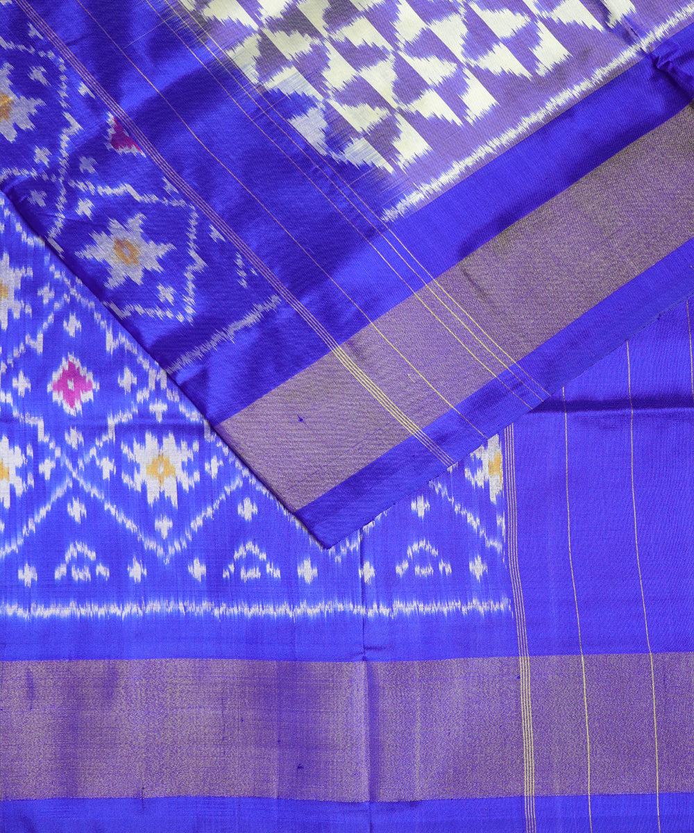 Multi-color handloom rajkot silk saree