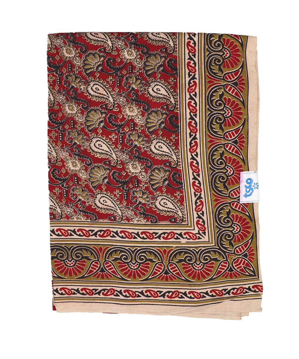 Kalamkari handblock print Cotton Double Bedsheet