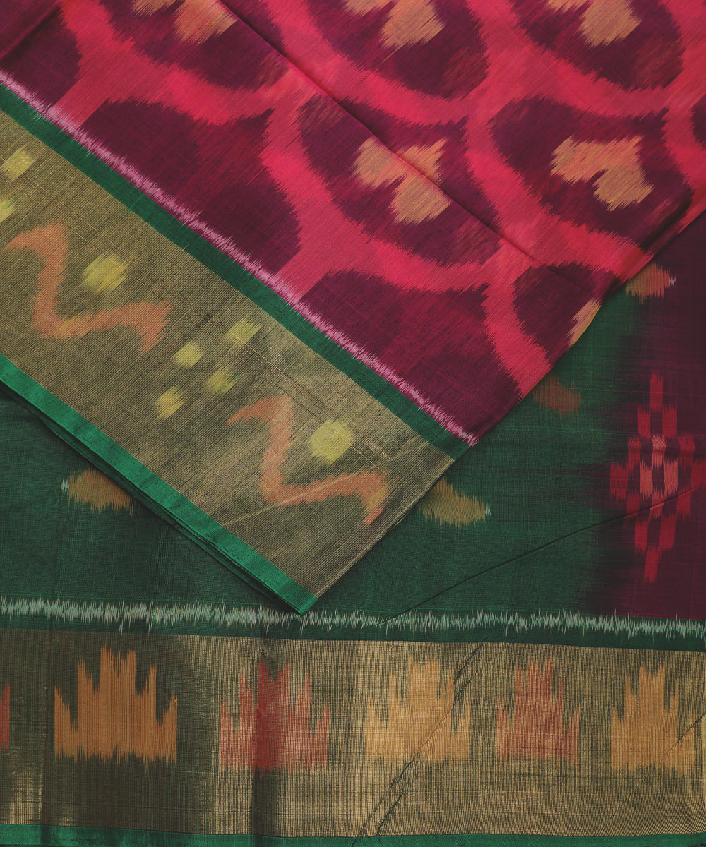 Byzantine violet color handloom pochampally sico saree