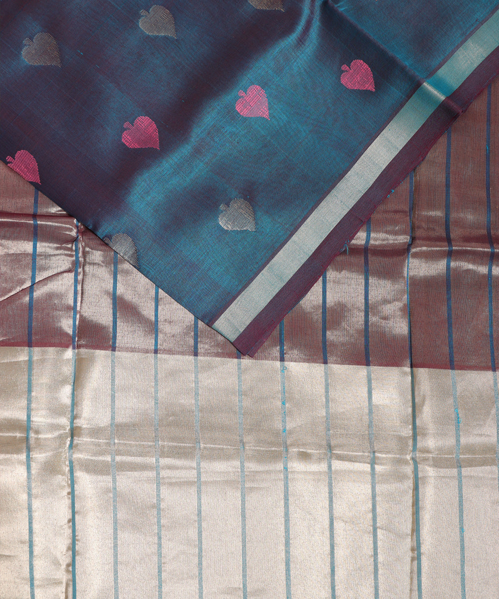 Multi-shade handloom venkatagiri sico saree