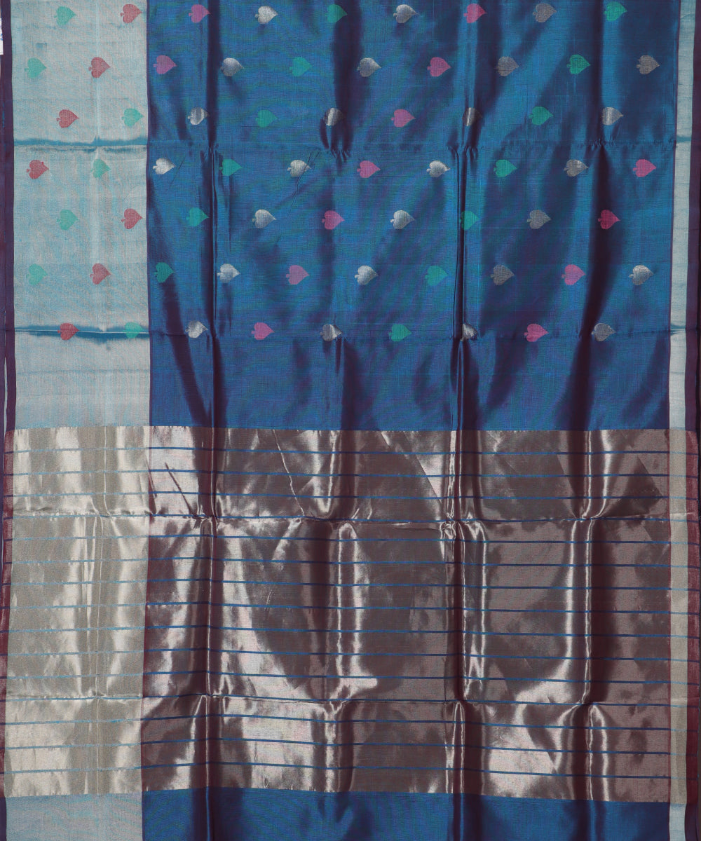 Multi-shade handloom venkatagiri sico saree