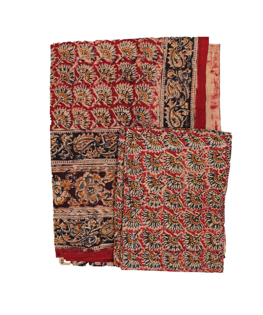 Kalamkari handblock print Cotton Double Bedsheet