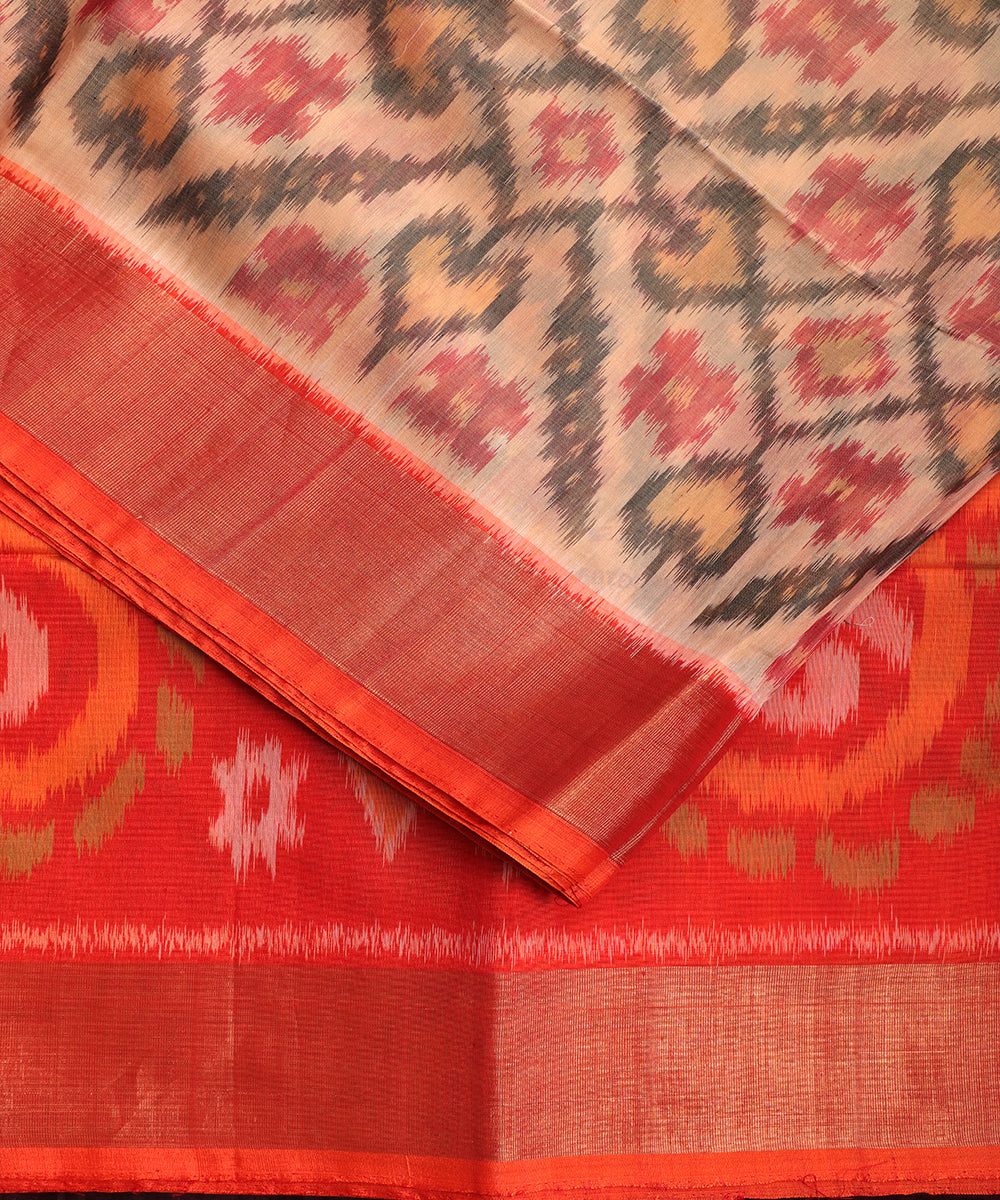 Multi-color handloom pochampally sico saree