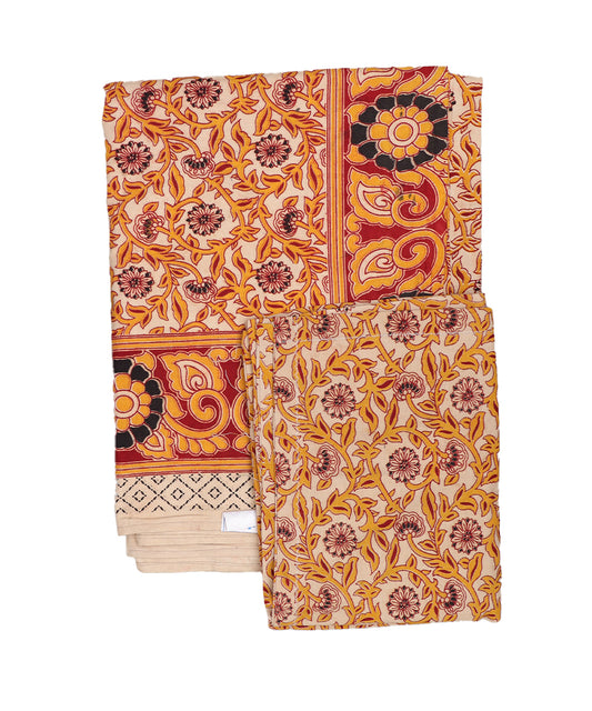 Kalamkari handblock print Cotton Double Bedsheet