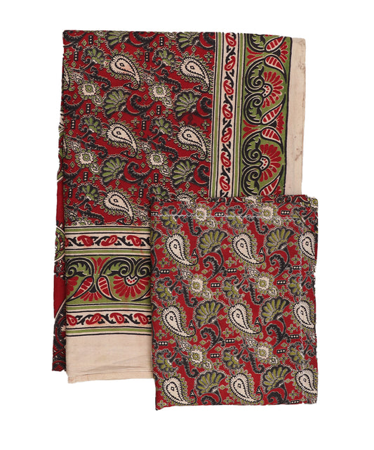 Kalamkari handblock print Cotton Double Bedsheet