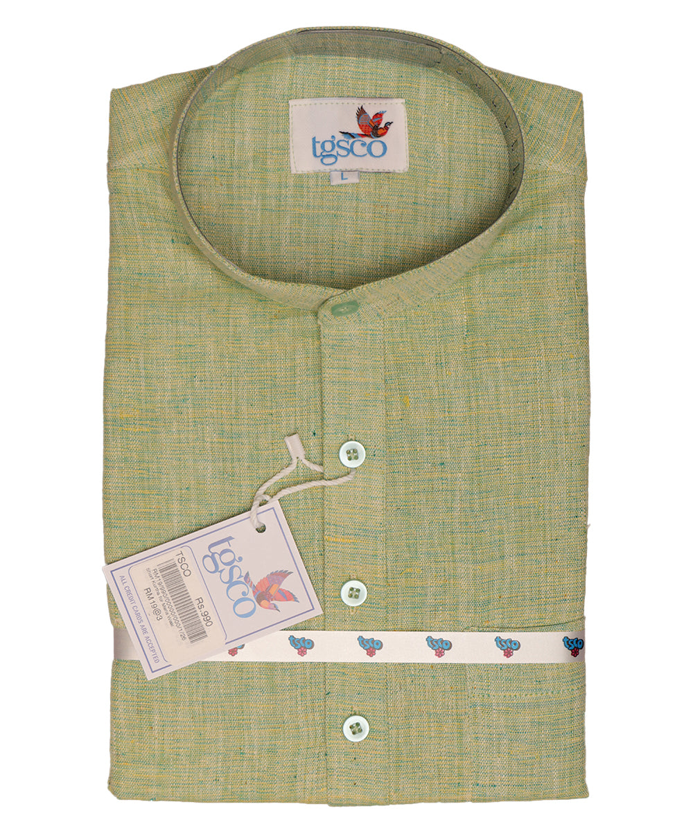 Handloom Men’s Khadi Short Kurta – Half Sleeves