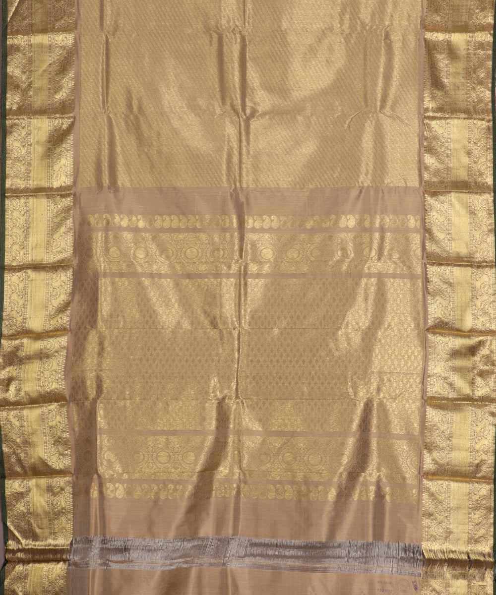 Sepia color handllom ramappa silk saree