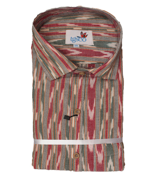 Multi-color handloom pochampally shirt