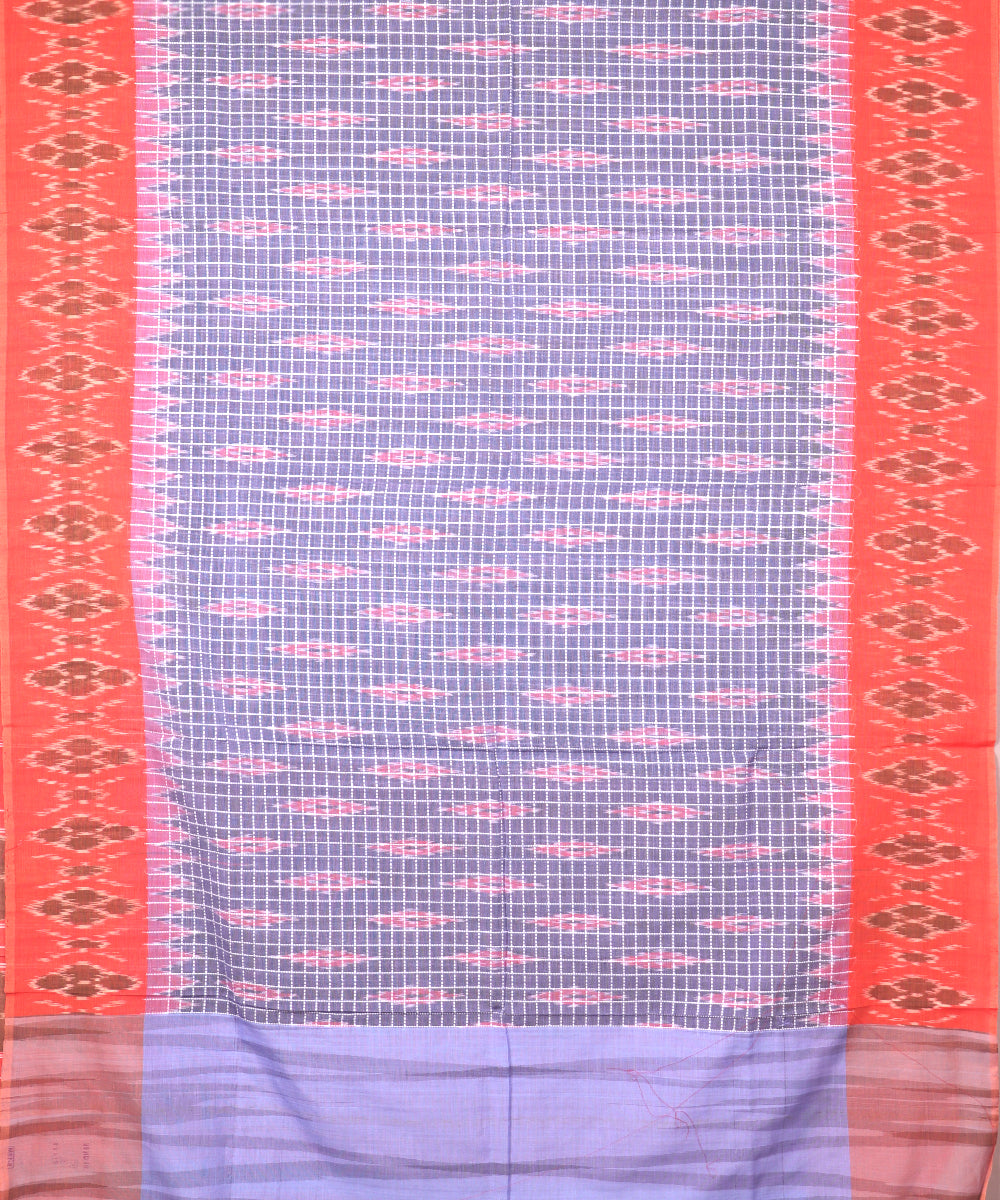 Independence blue color pochampally mercerised muthyampet cotton saree