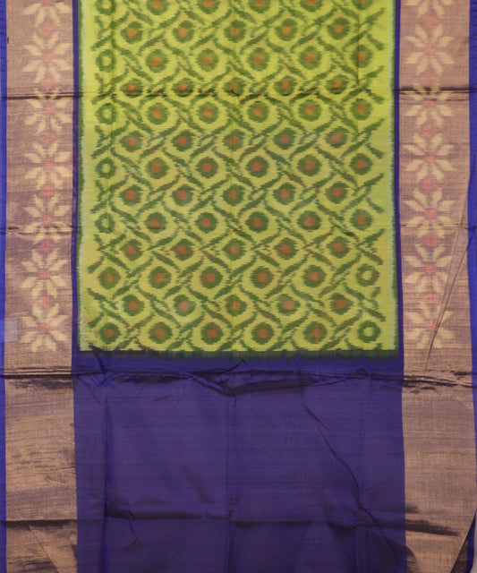Light green color handloom pochampally sico saree