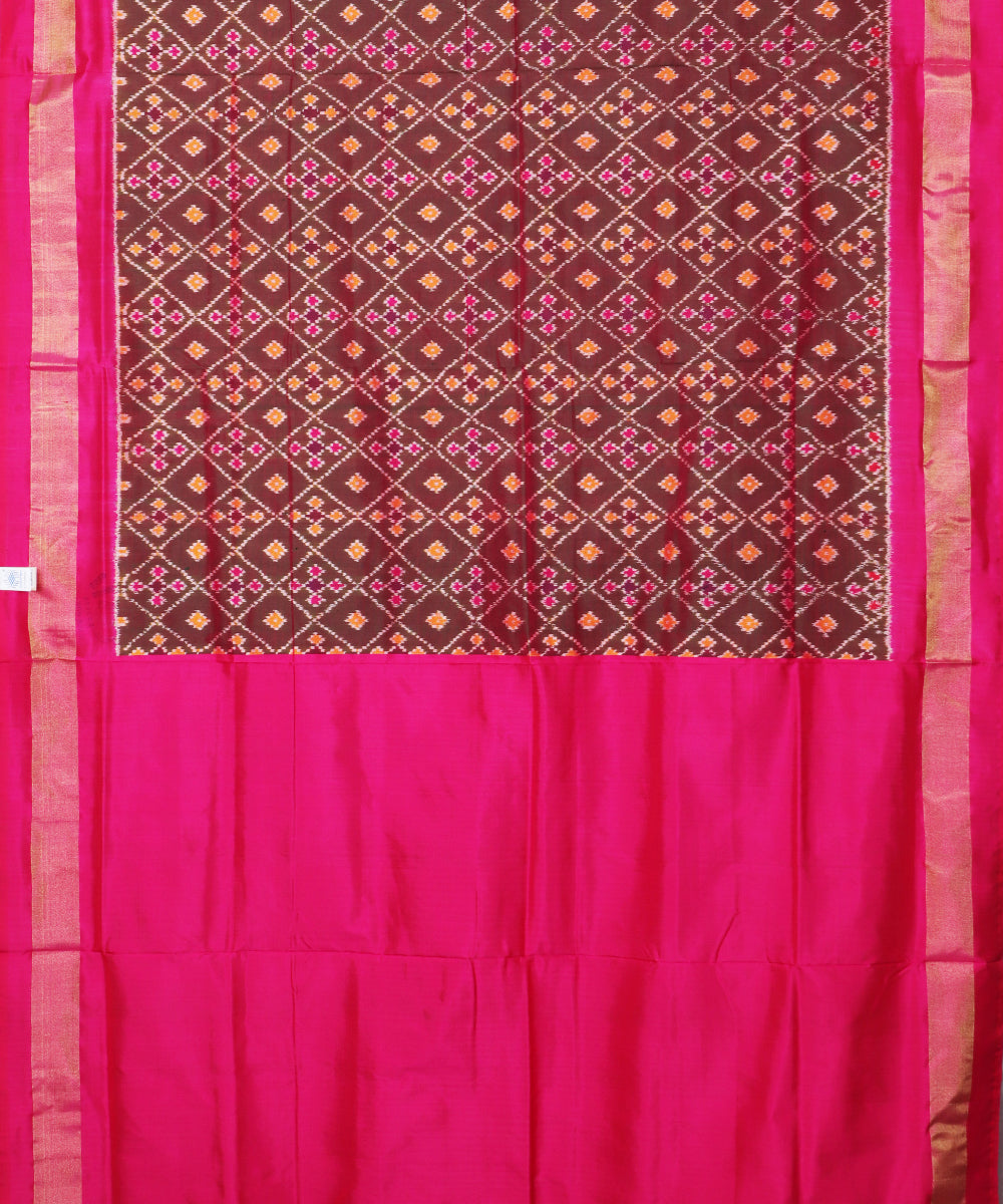 Multi-shade handloom rajkot silk saree