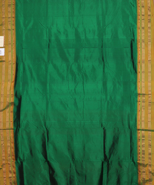 Sacramento green color handloom narayanpet silk saree