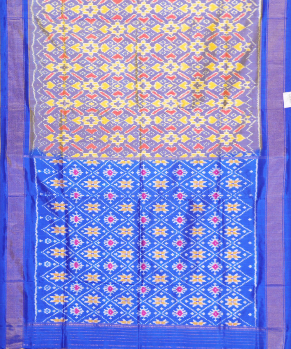Multi-shade color handloom rajkot silk saree