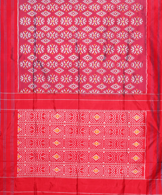 Multi-shade color handloom rajkot silk saree