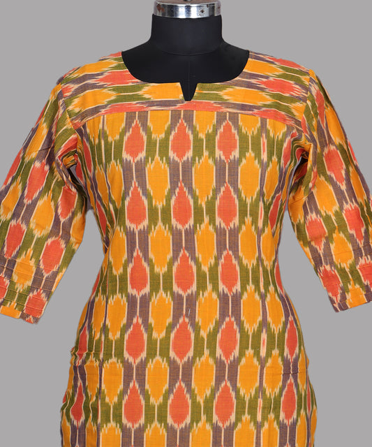 Handloom pochampally ikat long top