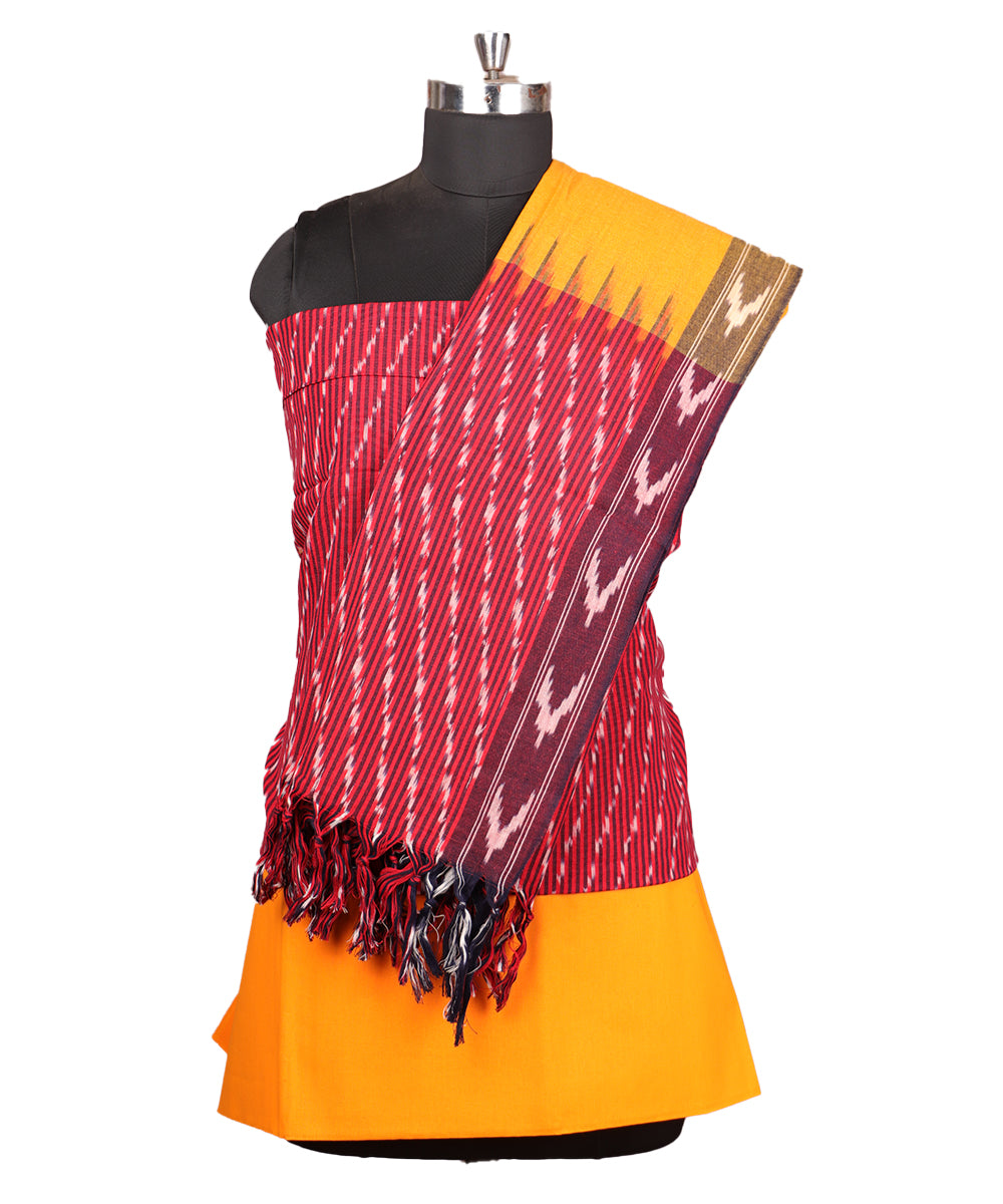 Imperial red color handloom pochampally punjabi suit