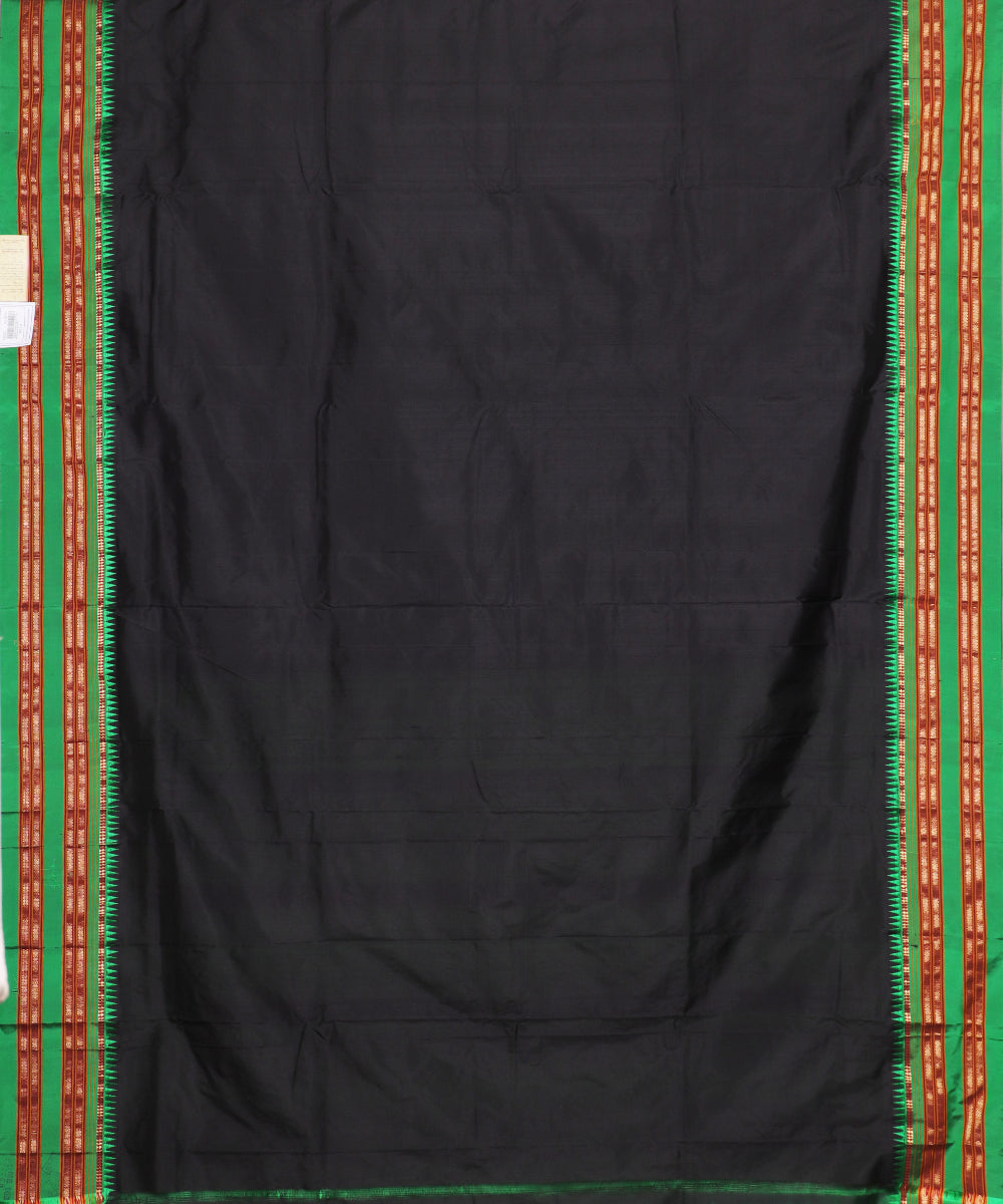 Black color handloom narayanpet silk saree