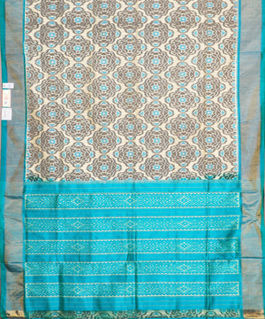 Eggnog color handloom rajkot silk saree