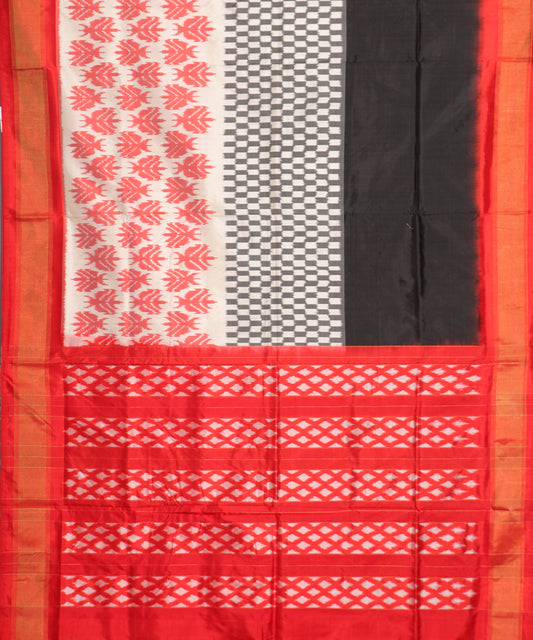 Multi-color handloom rajkot silk saree