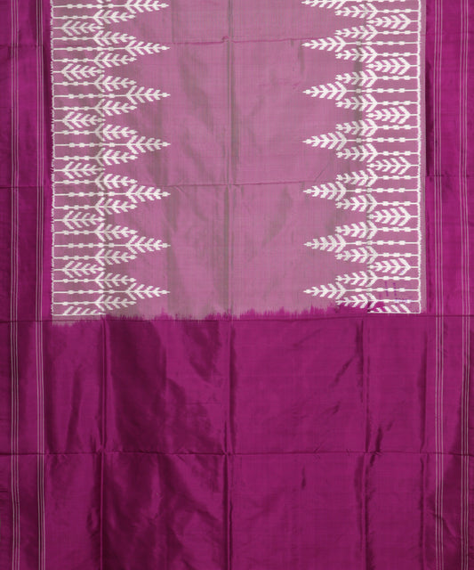 African violet color handloom rajkot silk saree