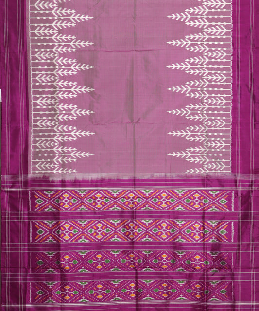 African violet color handloom rajkot silk saree