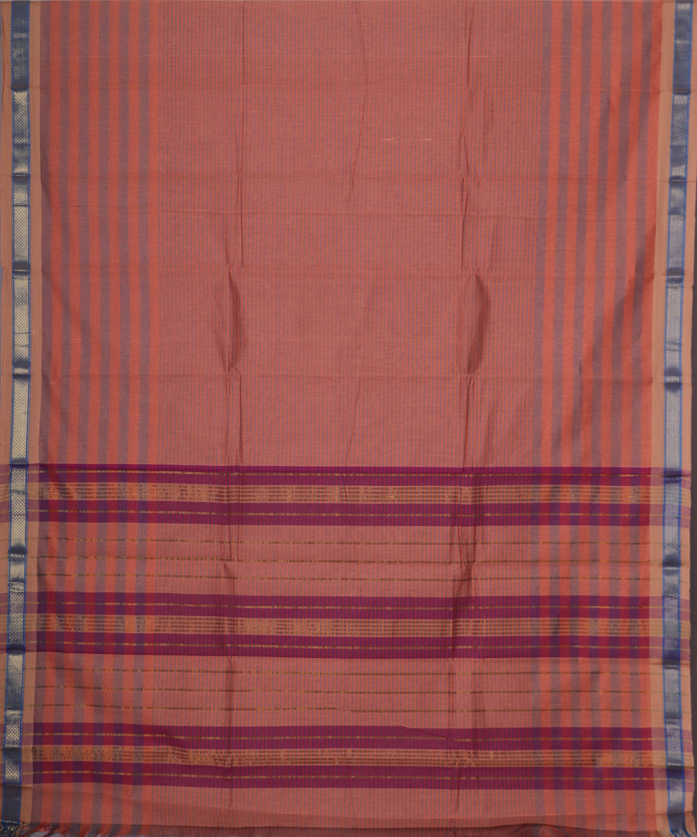 Multi-color handloom narayanpet cotton saree