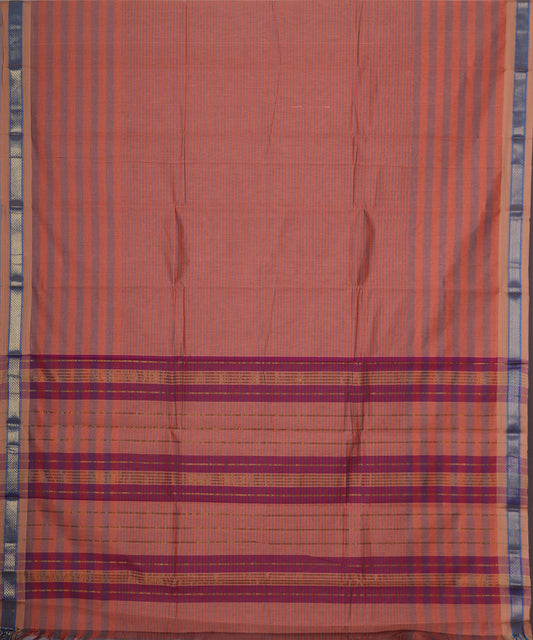 Multi-color handloom narayanpet cotton saree