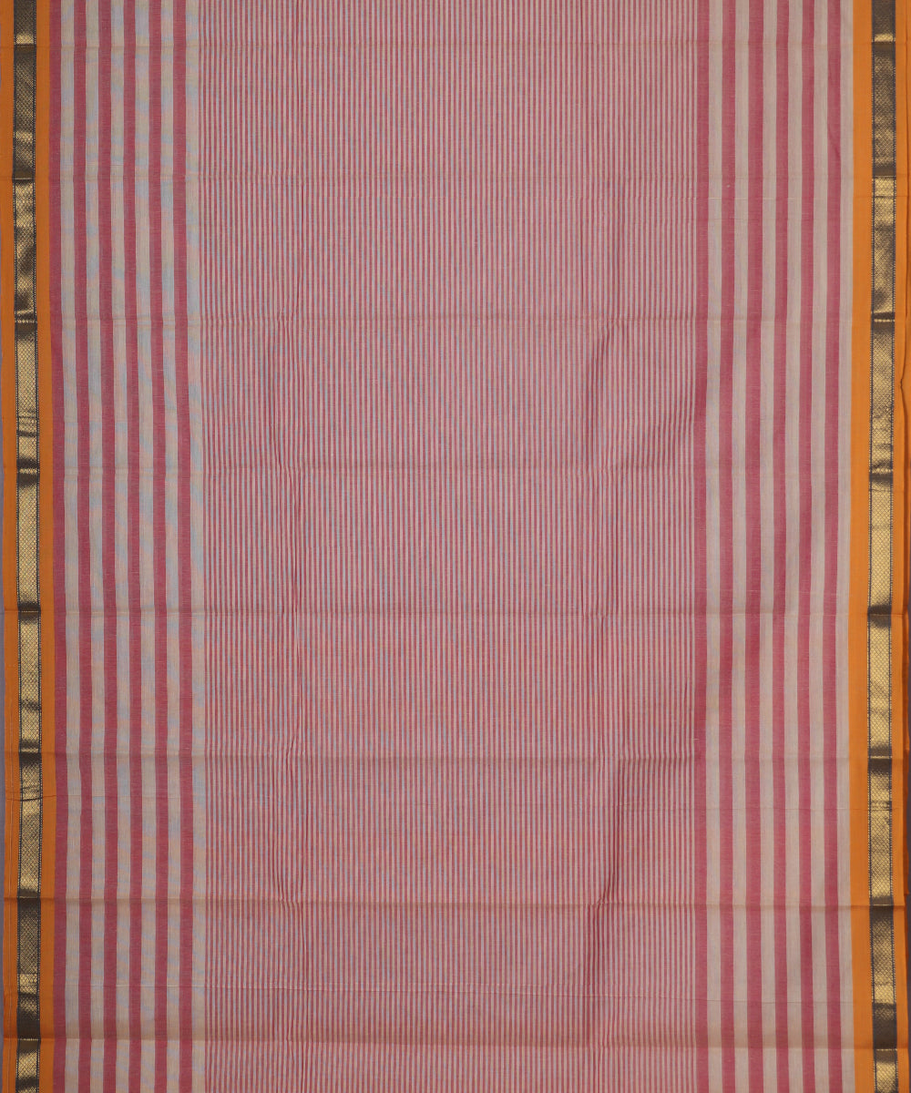 Multi-color handloom narayanpet cotton saree