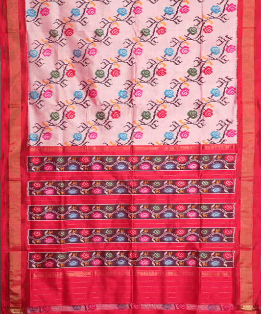 Indian color handloom rajkot silk saree