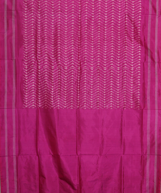 Lollipop violet color handloom rajkot silk saree