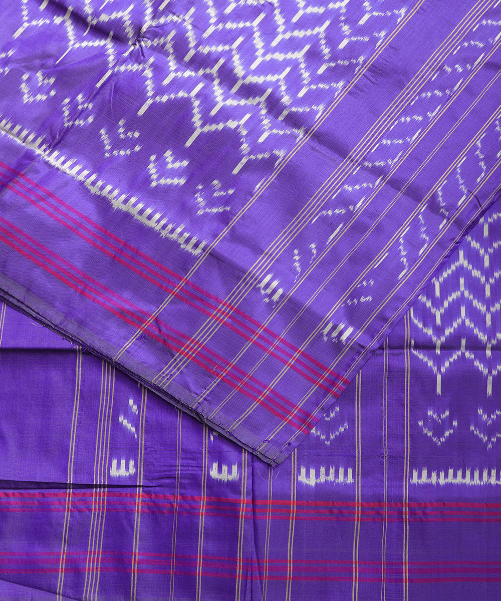 Blue color handloom rajkot silk saree