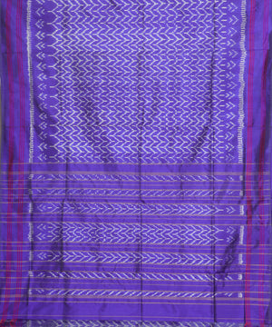 Blue color handloom rajkot silk saree