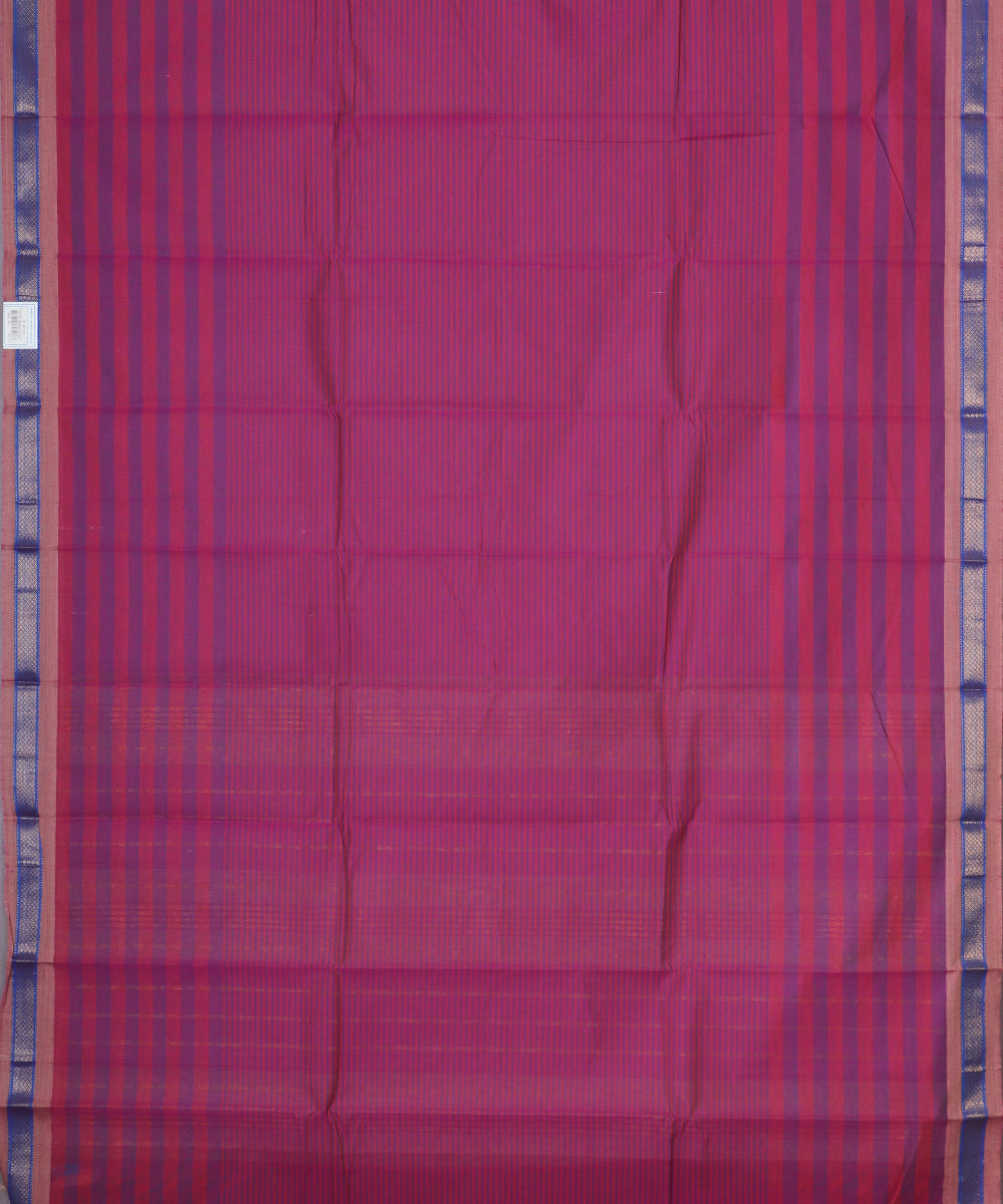 Fandango violet color handloom narayanpet cotton saree