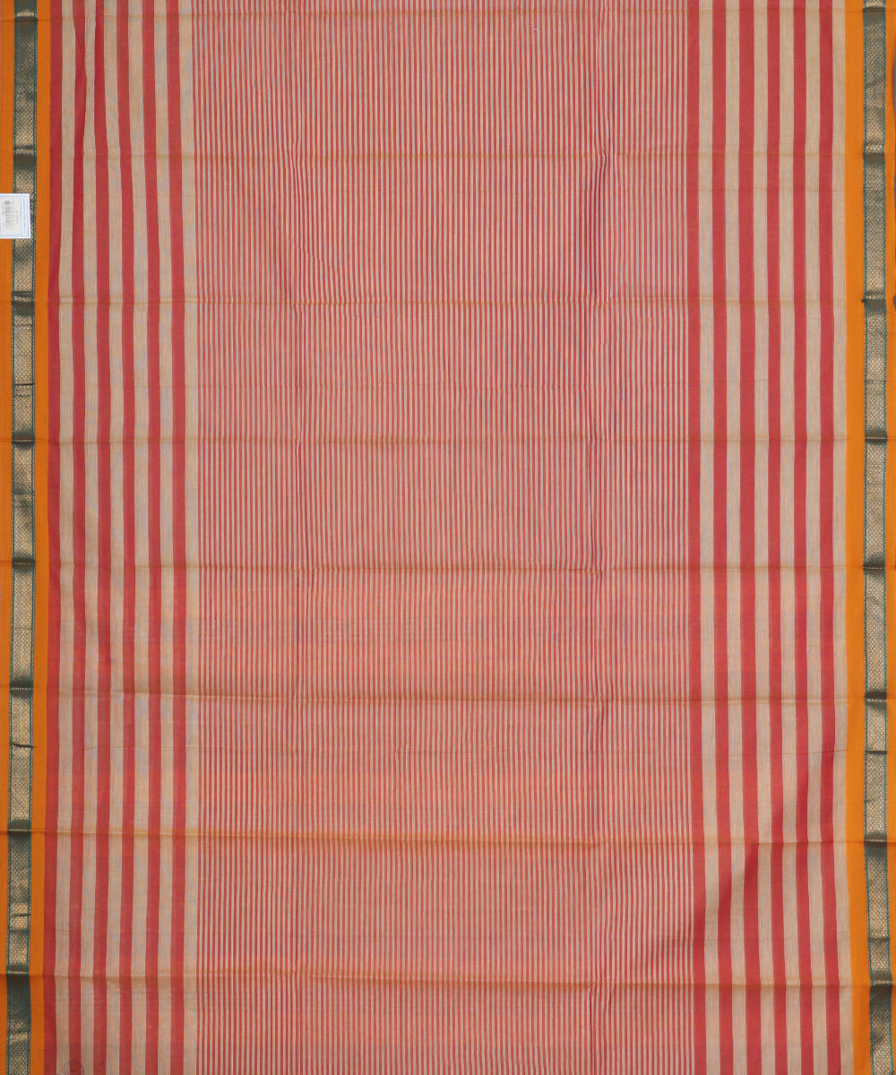 Multi-color handloom narayanpet cotton saree