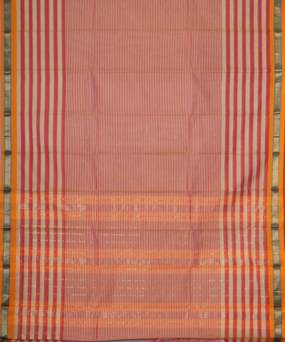 Multi-color handloom narayanpet cotton saree