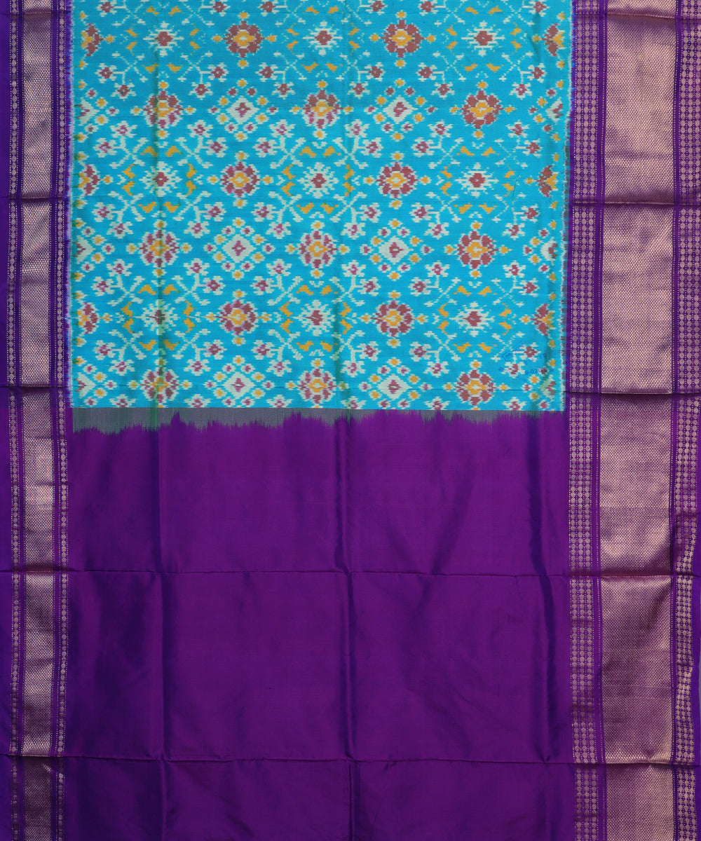 Jungle green shade handloom rajkot silk saree