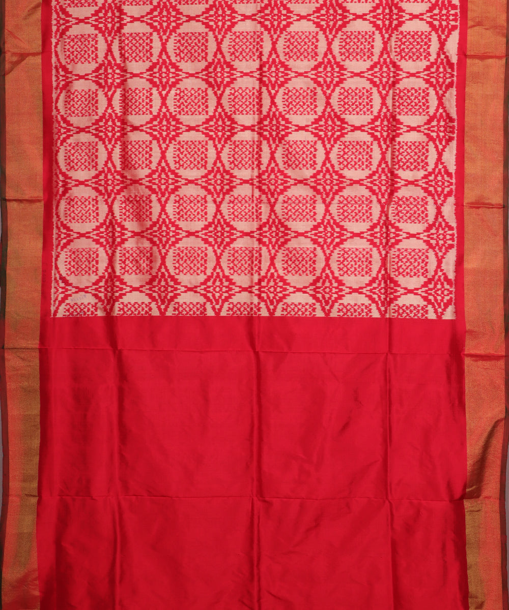 Multi-color handloom rajkot silk saree