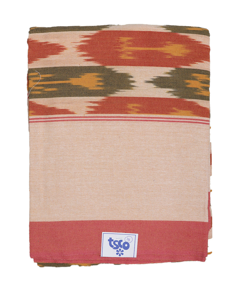 Multi-color handwoven pochampally single cot bedsheet