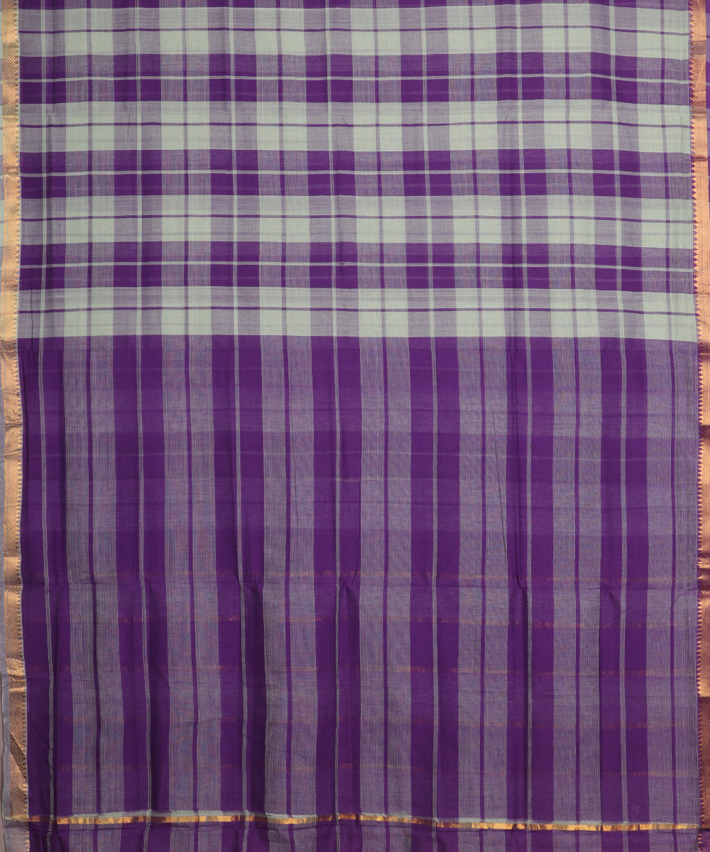 Multi-color handloom mangalagiri cotton saree