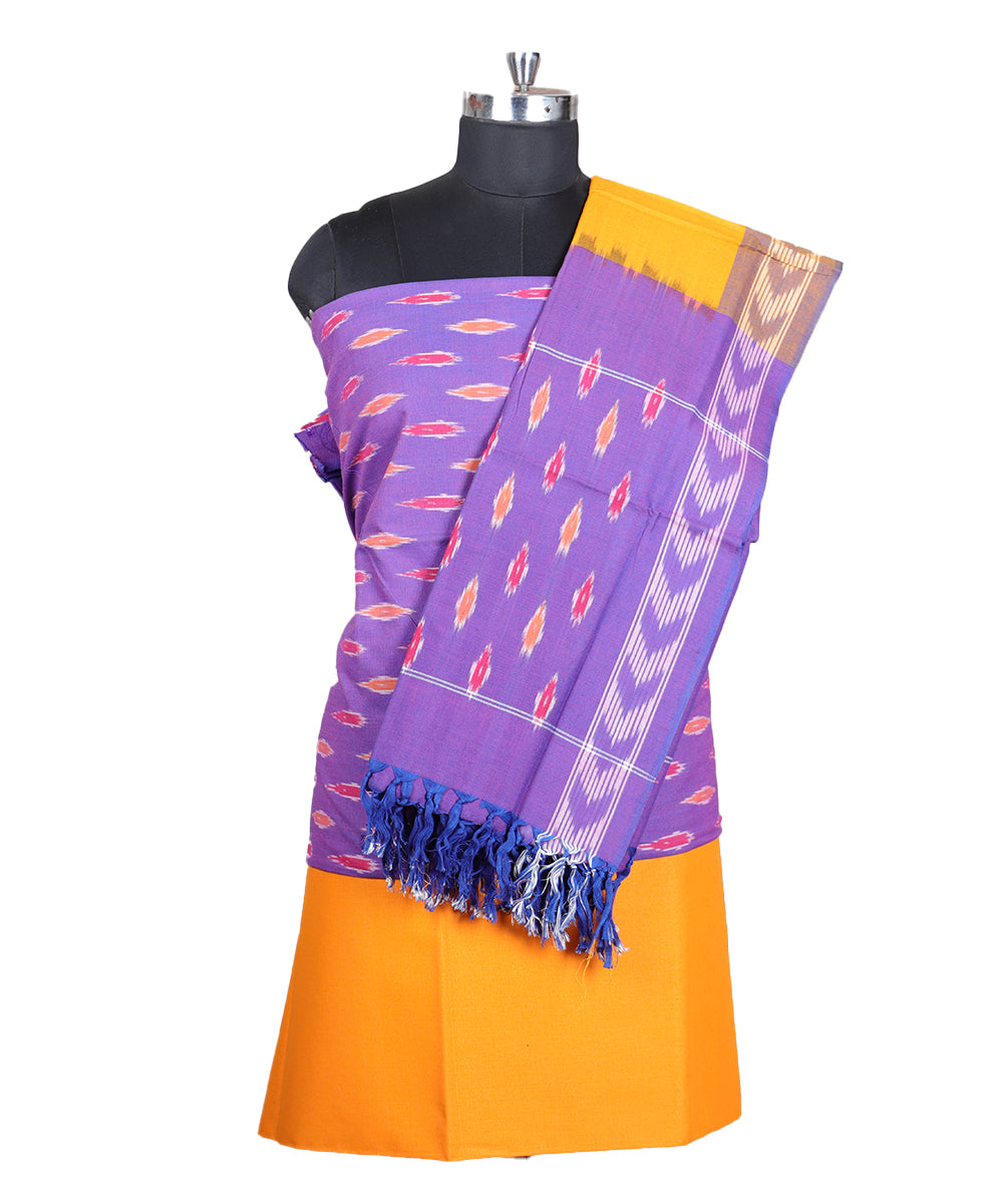 Orchid violet color handloom pochampally punjabi suit