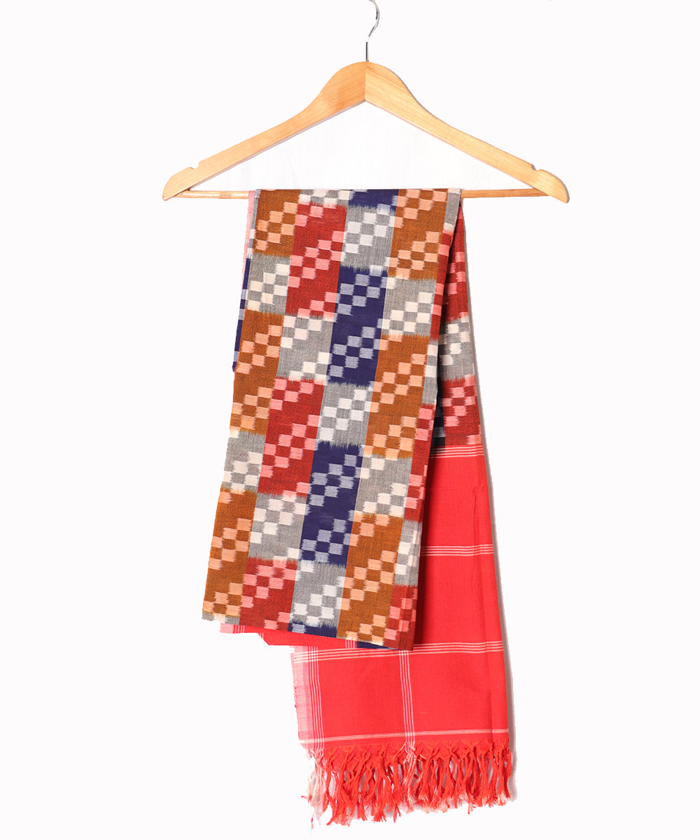 Multi-color handloom pochampally dupatta