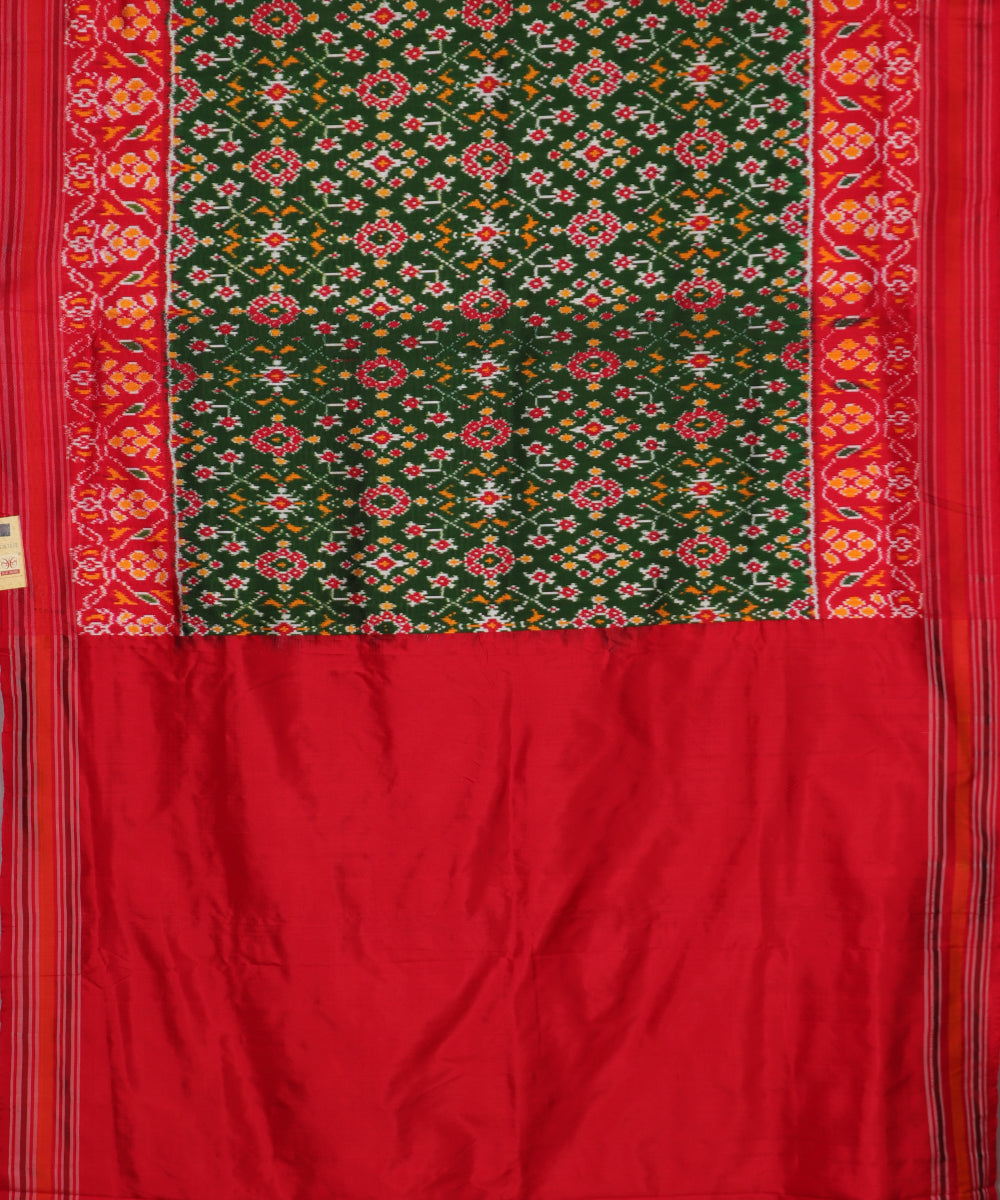 Sacramento green color handloom rajkot silk saree