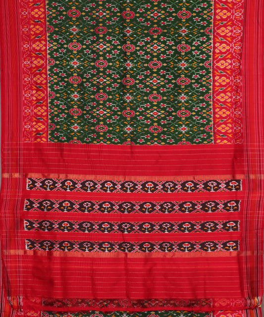 Sacramento green color handloom rajkot silk saree