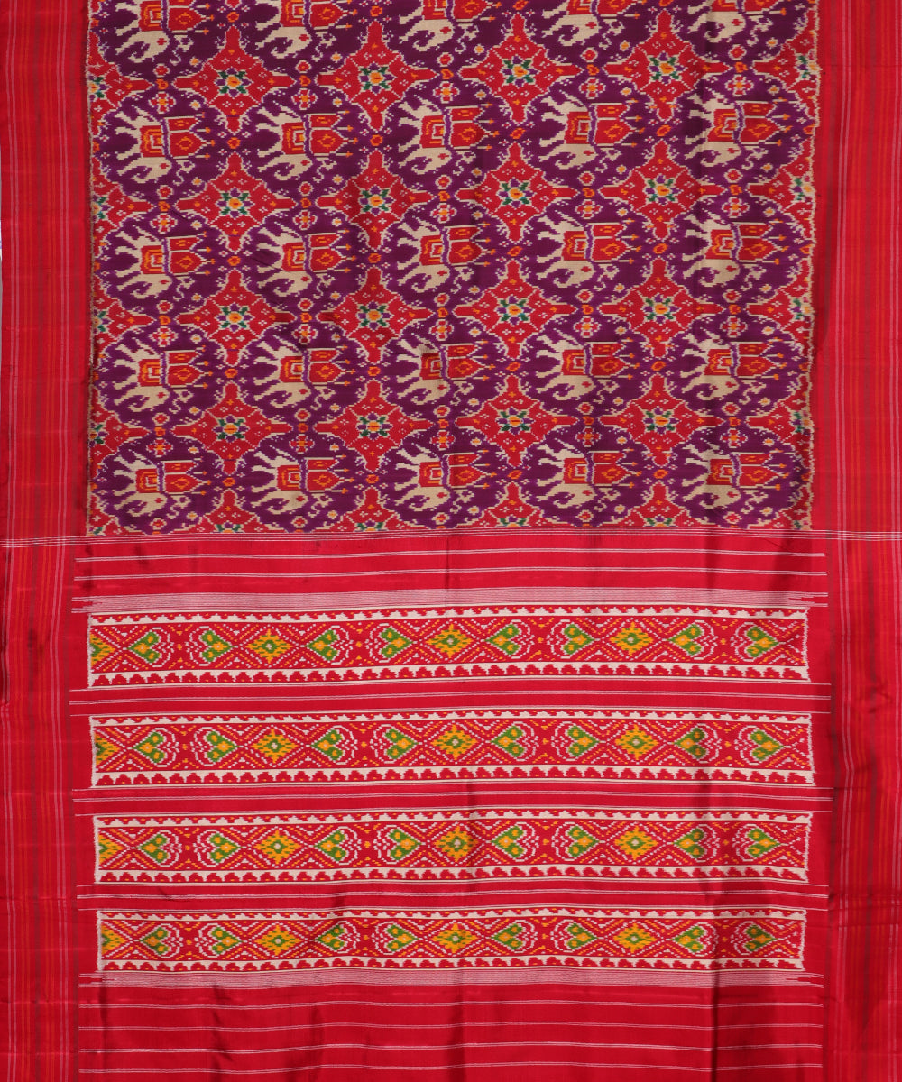 Indigo blue color handloom rajkot silk saree