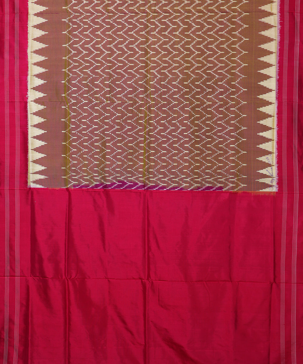 Multi-shade handloom rajkot silk saree