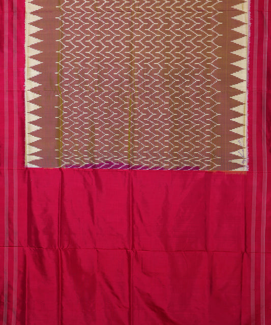 Multi-shade handloom rajkot silk saree