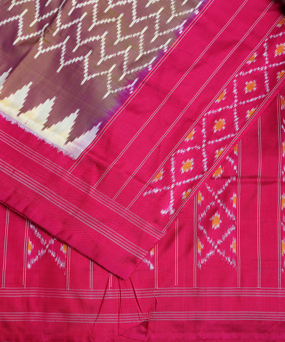 Multi-shade handloom rajkot silk saree